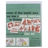 Vintage Christmas Stencils for Glass Wax