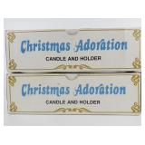 Set of Two Vintage Christmas Adoration Candles with Original Packing