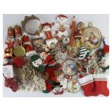 HANDMADE CHRISTMAS ORNAMENT Assortment in Large Tin