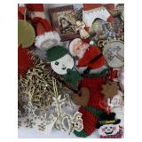 HANDMADE CHRISTMAS ORNAMENT Assortment in Large Tin
