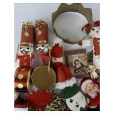 HANDMADE CHRISTMAS ORNAMENT Assortment in Large Tin