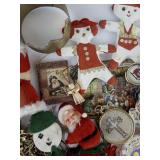 HANDMADE CHRISTMAS ORNAMENT Assortment in Large Tin