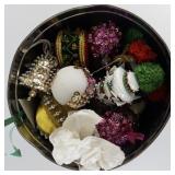 HANDMADE CHRISTMAS ORNAMENT Assortment in "A Christmas Story" Tin