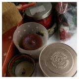 Large Christmas Lot!!! Vintage Tree Stand, Candles, Decorations & More!