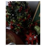 Large Christmas Lot!!! Vintage Tree Stand, Candles, Decorations & More!