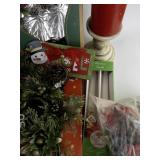 Large Christmas Lot!!! Vintage Tree Stand, Candles, Decorations & More!