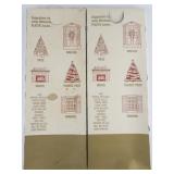 Vintage Set of Two Silver Tinsel Icicles 18"