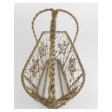 Metal Wire Festive Star Basket