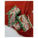 Large Lot of (Handmade) Christmas Decor. Christmas Tree Skirt, Apron, Placemats, Stockings & More!