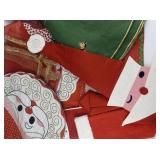 Large Lot of (Handmade) Christmas Decor. Christmas Tree Skirt, Apron, Placemats, Stockings & More!