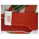 Large Lot of (Handmade) Christmas Decor. Christmas Tree Skirt, Apron, Placemats, Stockings & More!