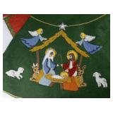 Large Lot of (Handmade) Christmas Decor. Christmas Tree Skirt, Apron, Placemats, Stockings & More!