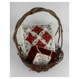 Christmas Basket & Pillows