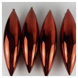 Group of 4 Large Red Christmas Spear Ornaments 18"