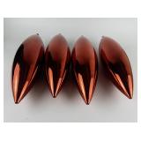 Group of 4 Large Red Christmas Spear Ornaments 18"