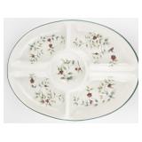 Pfaltzgraff "Winterberry" 5 Part Oval Divided Server