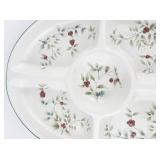 Pfaltzgraff "Winterberry" 5 Part Oval Divided Server