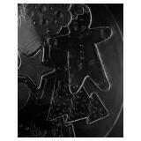 Christmas Round Glass Platter -Various Christmas Motifs