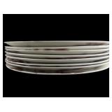 Martha Stewart Set of 8 Orleans Red Dinner Plates 11.5"