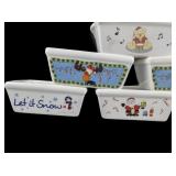 Group of Six - Mini Bread Loaf Baking Pan - CHRISTMAS THEMED
