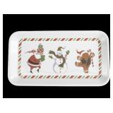 Plastic Christmas Serving Tray 12"