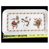 Plastic Christmas Serving Tray 12"