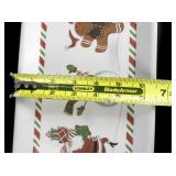 Plastic Christmas Serving Tray 12"