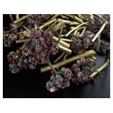 Display Decor - Small Centerpieces - Mini Cones, Holly Berries and Gold Twig Bundles - 4in approx