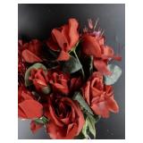 Lot of Red Faux Roses/Flowers