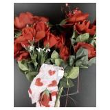 Lot of Red Faux Roses/Flowers