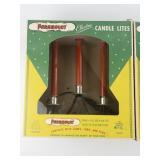 VINTAGE PARAMOUNT - Set of Two Electric Candle Lites. Both WORKING!!!