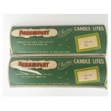 VINTAGE PARAMOUNT - Set of Two Electric Candle Lites. Both WORKING!!!