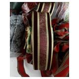 Lot of Christmas Ribbon & Decor