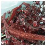 Lot of Christmas Ribbon & Decor