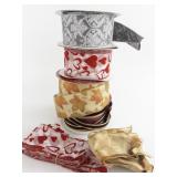 4 Large Rolls of Kirkland Holiday Ribbon