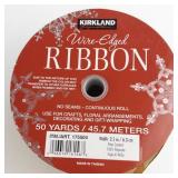 4 Large Rolls of Kirkland Holiday Ribbon