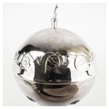 Wallace Silversmiths  1988 "Holiday Bells & Medallions" silver plate Christmas Sleigh Bell Ornament . Limited Edition 18th in a Series