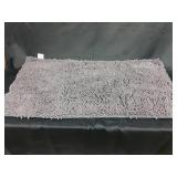 Lot of 3 Chenille Long Bathroom Rugs Runners - Dark Grey