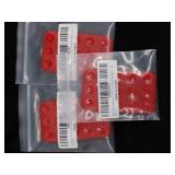 Three HOWLUM Double-Faced Silicone Suction Phone Case Adhesive Mounts in Red