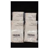 Lot of Heavy Duty Plastic Tablecloths (6 Packs) and Davvshoc Bag