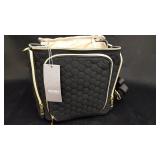 DAVYSHOC Quilted Black Multifunctional Organizer Bag