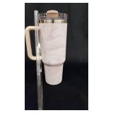 Set of 2 Dreamfocus 40 oz Tumblers with Handle, Straw, and Lid