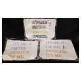 Lot of 3 Makeup Bags with Fun Quotes