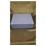 Set of 3 Blue Index Card File Boxes