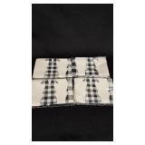 Set of Checkered Bunny Design Kitchen Towels