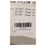 Ikuoic Throw Pillow Covers (Pack of 2) - 22x22 Inch