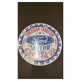 Ford Motor Co. Built in the USA Metal Sign