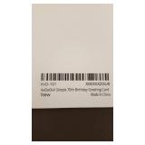 Simple 70th Birthday Greeting Card with Red Envelope