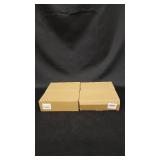 Set of Two Blue Storage Cases with Crest Logo