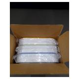 Set of 3 Plastic Strainer Containers with Different Colored Lids